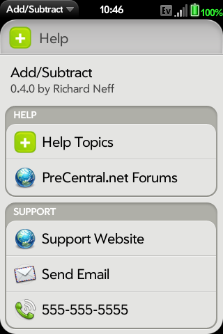 Add/Subtract App